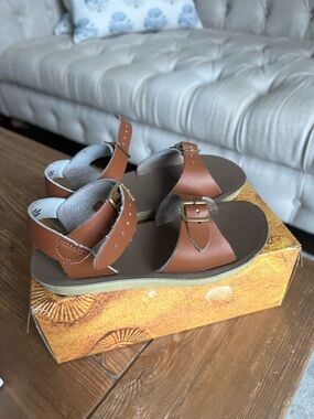 Salt Water Sandals Leather Toddler Buckle surfer Sandals size 11